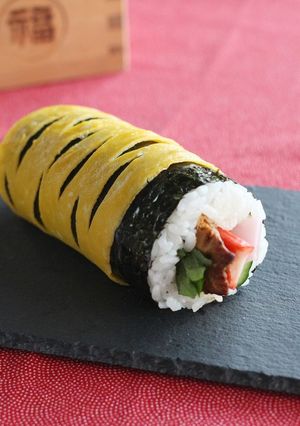 鬼のパンツ柄！いわしの蒲焼恵方巻き-レシピのメイン写真