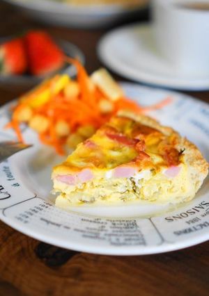 乳酸キャベツとベーコンのキッシュ-レシピのメイン写真
