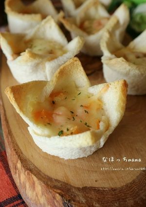 材料③つで包丁いらず☆パンカップグラタン-レシピのメイン写真