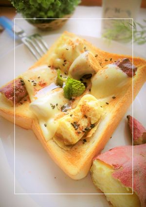 焼いも×白チョコトースト-レシピのメイン写真