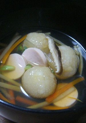 おさかなソーセージとれんこんのだんご汁-レシピのメイン写真