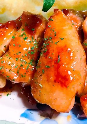 照り照り♡染み染み♡鶏の甘酢炒め-レシピのメイン写真