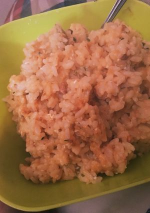 麻婆豆腐の素で☆簡単ピリ辛リゾット-レシピのメイン写真