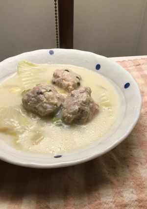 肉団子と白菜のクリーム煮-レシピのメイン写真