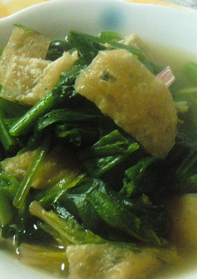 ほうれんそうと油揚げの旨煮-レシピのメイン写真