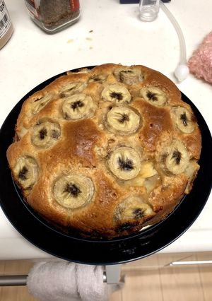 シナモン大好きなりんごとバナナのケーキ-レシピのメイン写真