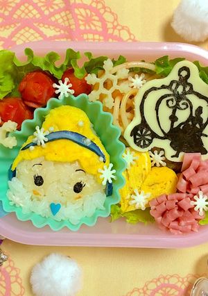 キャラ弁☆ツムツム ウィンターシンデレラ-レシピのメイン写真