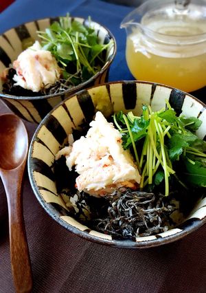 毛ガニのお茶漬け-レシピのメイン写真