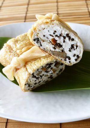 ひじきと豆腐の信田巻（精進料理）-レシピのメイン写真