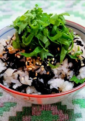 梅ひじきご飯-レシピのメイン写真
