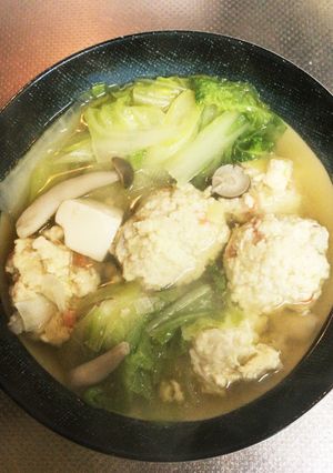 ふわふわ鶏団子汁-レシピのメイン写真
