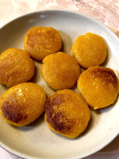カボチャと片栗粉の焼き団子-レシピのメイン写真