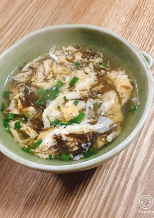 簡単！もずく酢で卵スープ♡-レシピのメイン写真