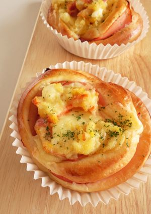 ハムポテサラパン(HB使用)-レシピのメイン写真
