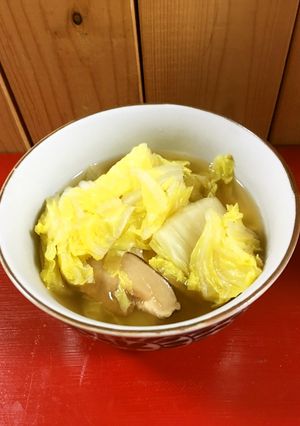 超簡単!白菜がすすむ鍋、あごだし、1人前-レシピのメイン写真