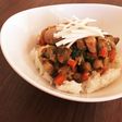 鶏肉と菊芋の和風丼