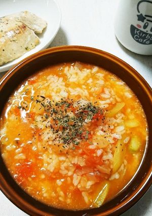 トマトのチーズリゾット-レシピのメイン写真