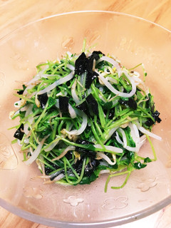 豆苗とモヤシと焼き海苔のナムル-レシピのメイン写真