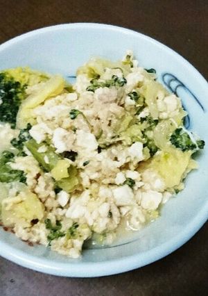 ブロッコリー白菜豆腐炒め-レシピのメイン写真