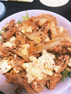 豆腐でカサ増し 豚キムチ-レシピのメイン写真