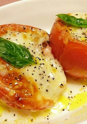 ラグー詰めトマトのオーブン焼き-レシピのメイン写真