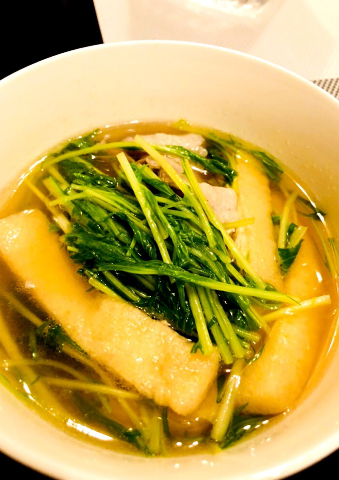 水菜とアゲのスープ-レシピのメイン写真