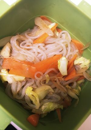 余った焼きそばソースで白滝焼きそば！-レシピのメイン写真