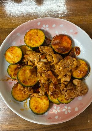 豚肉とズッキーニの中華風炒め-レシピのメイン写真