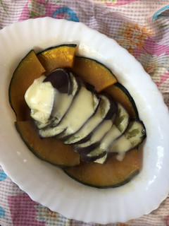 和風!カボチャとナスのチーズ焼き♪-レシピのメイン写真