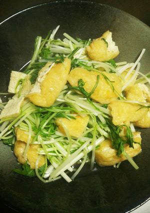 水菜と油揚げの煮浸し-レシピのメイン写真