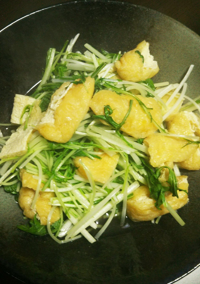 水菜と油揚げの煮浸し-レシピのメイン写真