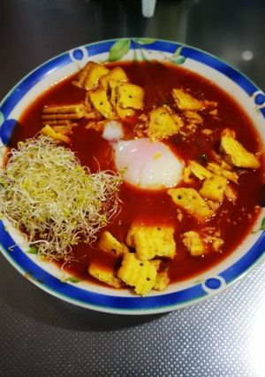 忙しい朝に、簡単で美味しい、トマトスープ-レシピのメイン写真