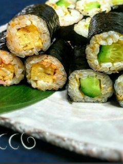 細巻き寿司♪鯖・鮭フレーク&マヨネーズ-レシピのメイン写真