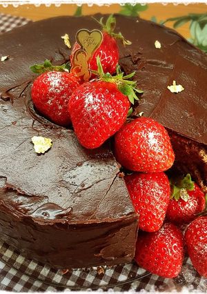 ♥バレンタイン♥生チョコシフォンケーキ♥-レシピのメイン写真