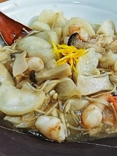 あやめ雪かぶとエリンギの海老そぼろ煮-レシピのメイン写真