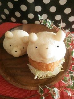 くまぱん♡くまバーガー♡くまサンド♡-レシピのメイン写真