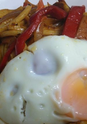 うどんナポリタン-レシピのメイン写真