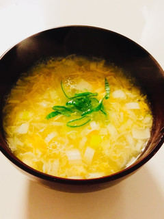 無添加 ♬ 簡単激ウマかき玉汁-レシピのメイン写真