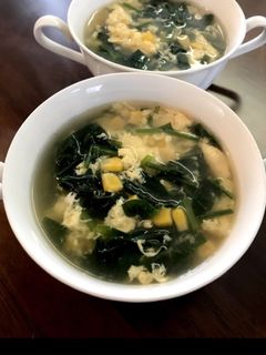 ほうれん草のかき玉スープ-レシピのメイン写真
