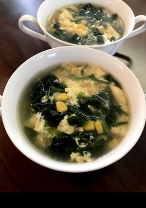 ほうれん草のかき玉スープ-レシピのメイン写真