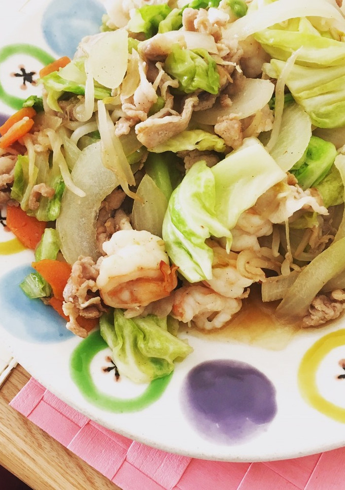 豚肉とエビの野菜炒め-レシピのメイン写真
