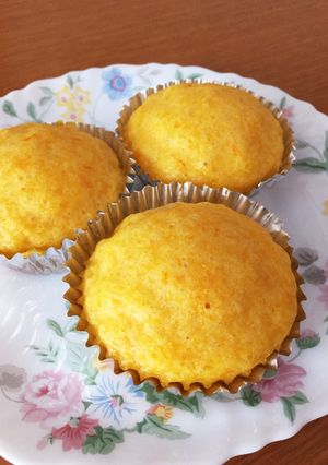 人参蒸しパン☆ホットケーキMIXで-レシピのメイン写真