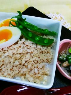 ☆鶏そぼろ丼☆減塩カロリーカット☆-レシピのメイン写真
