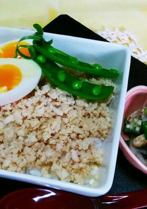 ☆鶏そぼろ丼☆減塩カロリーカット☆-レシピのメイン写真