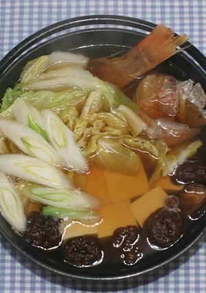 簡単ぽかぽか☆時短料理☆赤魚のひもので鍋-レシピのメイン写真