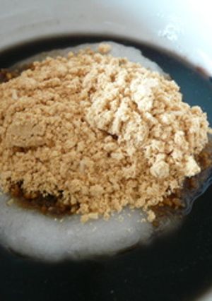 レンジで超簡単！煮汁利用の黒豆ぜんざい☆-レシピのメイン写真