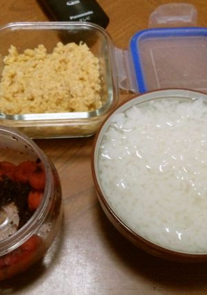 お粥が捗る卵味噌-レシピのメイン写真