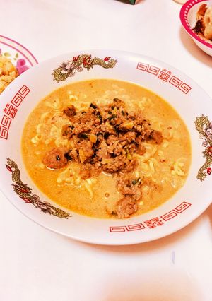 簡単♡餃子のタネの残りで濃厚担々麺♡-レシピのメイン写真