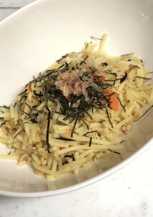 離乳食完了期 和風納豆パスタ☆-レシピのメイン写真