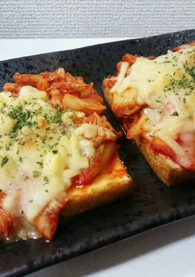 超簡単☆厚揚げのキムチーズ焼き-レシピのメイン写真